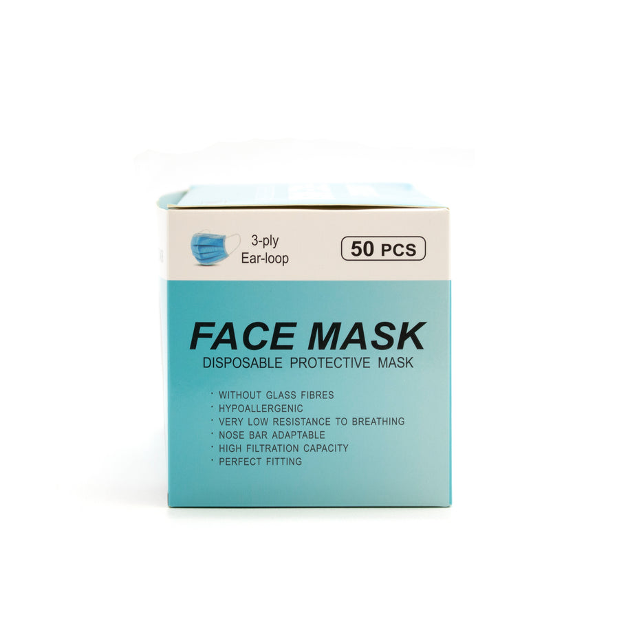 Vesion 3-Ply Earloop Face Mask 50/bx